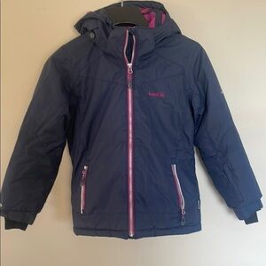 Girls Kamik Snow Jacket. Size 8, purple and blue